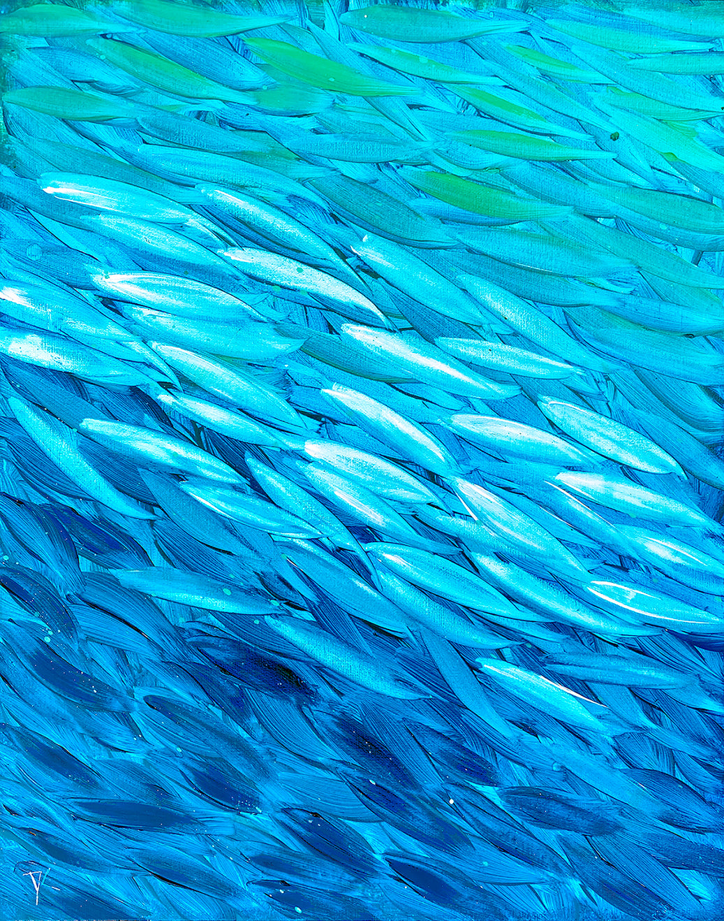 Fish In Blue And Aqua